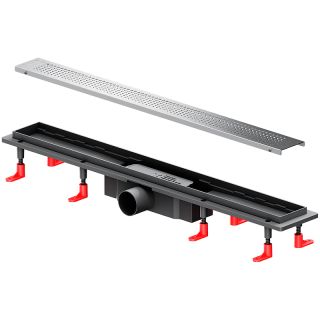 Душевой лоток AM.PM PrimeFlow 70 W02SC-P11-070-01SB с решеткой Хром матовый Cut Gradient