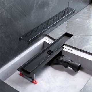 Душевой лоток AM.PM MasterFlow 50 W01SC-P11-050-01BM с Черной матовой решеткой Cut Gradient