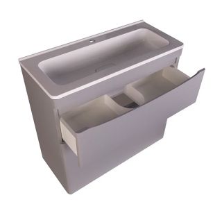 Тумба под раковину Style Line Бергамо СС-00002315 мини 80 Люкс антискрейтч Plus 80 см