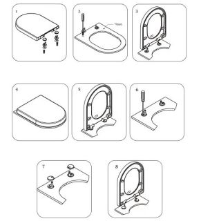 Крышка-сиденье Sintesi SIN-CT-171 дюропласт микролифт белый