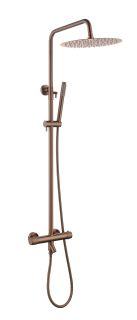Душевая стойка c термостатом Boheme Uno 468-T-BRB брашированная бронза