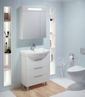 Тумба под раковину Runo  (под умывальник Элеганс 65) Верона 65 (00000001145)