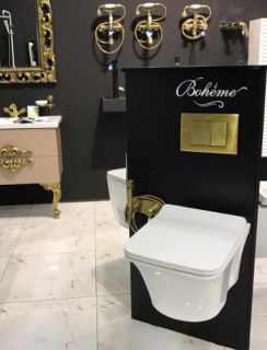 Клавиша смыва Boheme бронза 654