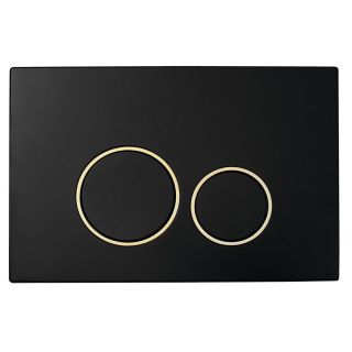 Кнопка смыва Boheme чёрный/золото 663