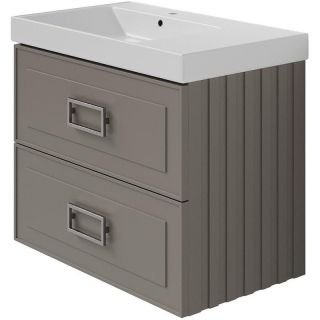 Тумба под раковину La Fenice Cubo FNC-01-CUB-C-80-2 бежевая 80 см