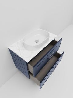 Тумба под раковину La Fenice Cubo FNC-01-CUB-BG-100-2 Синяя матовая 100 см