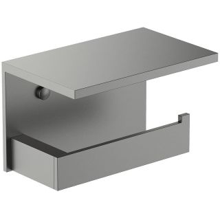 Бумагодержатель Timo Petruma 15243/18 с полкой чёрное золото