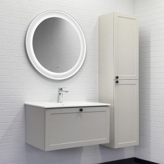 Зеркало Comforty Ереван 00-00014146 80 см серый