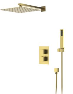 Душевая система DQ Bayern.Liszt DA2515707A04 с термостатом матовое золото