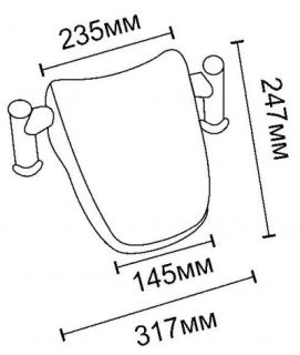 Подголовник для ванны Royal Bath серый SY-2B-G