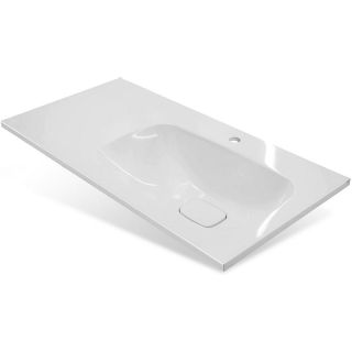 Напольная тумба под раковину Brevita Lumus 90 R УТ000025490 Серая матовая Дуб Галифакс олово