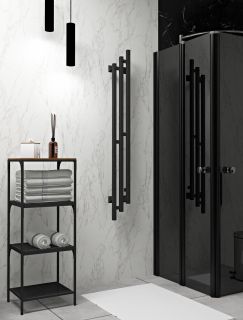 Полотенцесушитель электрический Indigo Sky PRO LSKPRE150-17BRRt 150x17 см чёрный муар