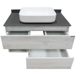 Тумба с раковиной Comforty Прага 00-00014424 90.5 см Дуб белый