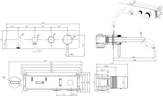 Смеситель для ванны Allen Brau Priority 5.31A06-BN с внутренней частью