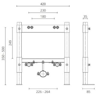 Инсталляция для биде Ctesi Solid bide BK0204010
