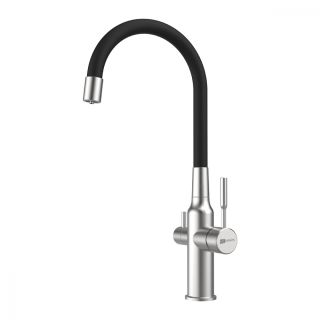 Смеситель для кухни Lemark Expert  LM5083S-Black с подключением к фильтру с питьевой водой