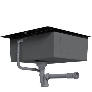 Сифон для одночашевой кухонной мойки БЕЗ ВЫПУСКА Reflexion Part RX9001PT