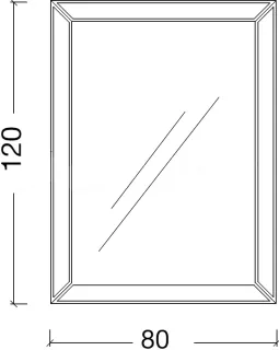 Зеркало Boheme Chelsea с подсветкой золото поталь 554
