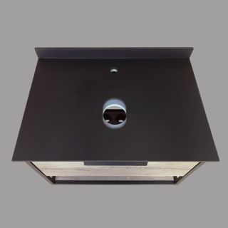 Comforty Зеркало-шкаф "Кёльн-75" дуб темный