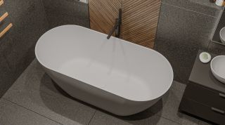 Ванна из искусственного камня Whitecross Coral A 0213.165075.200 165x75см белый матовый