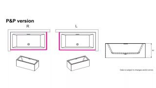 Акриловая ванна Riho Rethink Cubic Plug and Play B105012005 L 170х75см белый