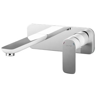 Встраиваемый смеситель для раковины Gappo G1048-22 белый/хром