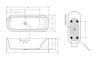Акриловая ванна Riho Devotion Free Glossy B095001005 180х71см белый