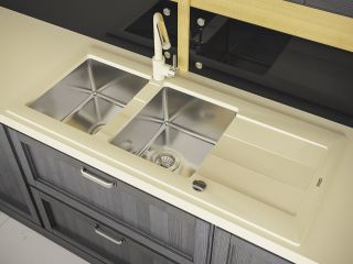 Кухонная мойка Florentina Комби 1160 серый шёлк