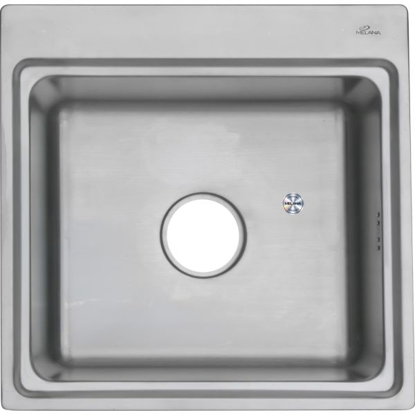 Мойка 4948 Melana Люкс 1,0/220 сатин с сифоном (223 t*5)