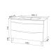 Тумба с раковиной IDDIS Cloud 100см белый CLO10WFi95