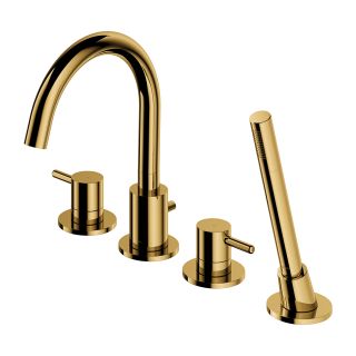 Смеситель на борт ванны Omnires Y золото Y1232GL