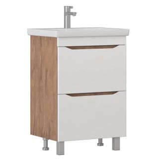 Тумба под раковину подвесная Vigo Grani 201 60 см дуб золотой