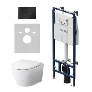 Комплект унитаза с инсталляцией AM.PM Sense IS100138.741701 сиденье микролифт