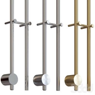 Электрический полотенцесушитель Broner Bruno Due BRD.094.170.0000.S 170 см с кнопкой сатин