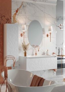 Подвесная тумба под раковину Clarberg Elegance EL0112 120см белый