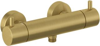 Смеситель для душа Kludi Bozz 35203N038 с термостатом брашированное золото