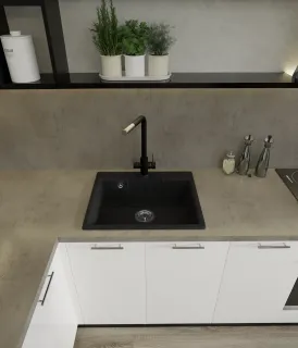 Мойка кухонная GranFest URBAN 658 белый