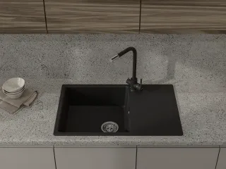 Мойка кухонная GranFest URBAN 678L черный