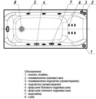 Акриловая ванна Aquatek Альфа ALF170-0000007 170х70 см с фронтальным экраном сборно-разборный сварной каркас