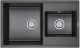 Мойка кухонная Paulmark Tandem PM238250-BL чёрный
