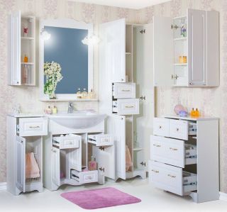 Шкаф навесной Бриклаер Анна 4627125411526 левый 32 см белый