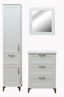 Напольная тумба под раковину Эстет Bali Classic ФР-00002231 80см три ящика белый