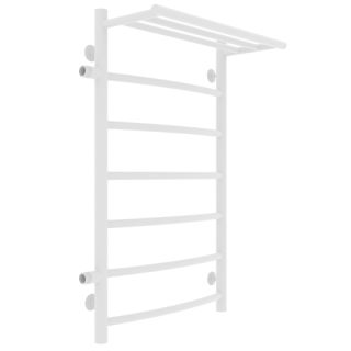Полотенцесушитель водяной Laris Классик 73208025БМ левый с полкой П7 50x80см белый матовый