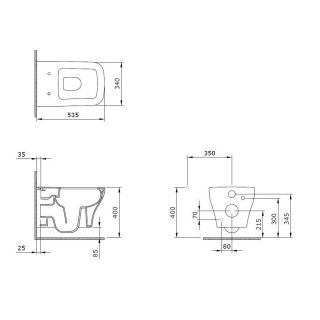 Подвесной унитаз Allen Brau Infinity 4.21011.31 черный матовый