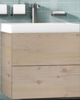 Подвесная тумба под раковину Art&Max Verona Push 60см гаскон пайн AM-Verona-Push-600-2C-SO-GP-TS