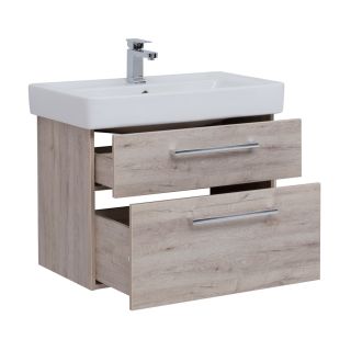 Тумба подвесная Dreja.Rus Q MAX 80 под умывальник Q-80, дуб кантри