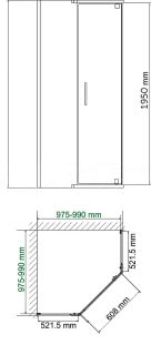 Душевой уголок Cerutti SPA C2AW 100x100см белый