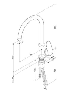 Смеситель для кухни Am.Pm LIKE F8007722