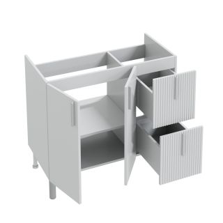 Напольная тумба под раковину Санта Вега 700448 90 см белый