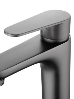 Смеситель для раковины Wonzon & Woghand Alfa WW-A40202-BGG тёмный графит